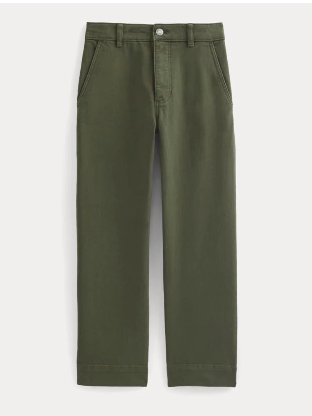 Everlane The Utility Straight-Leg Pant in Olive Night